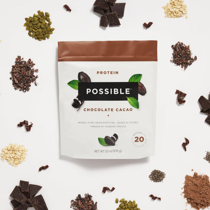 Possible Protein Powder Chocolate Cacao - 20g of Vegan, Plant-Based Protein Mix