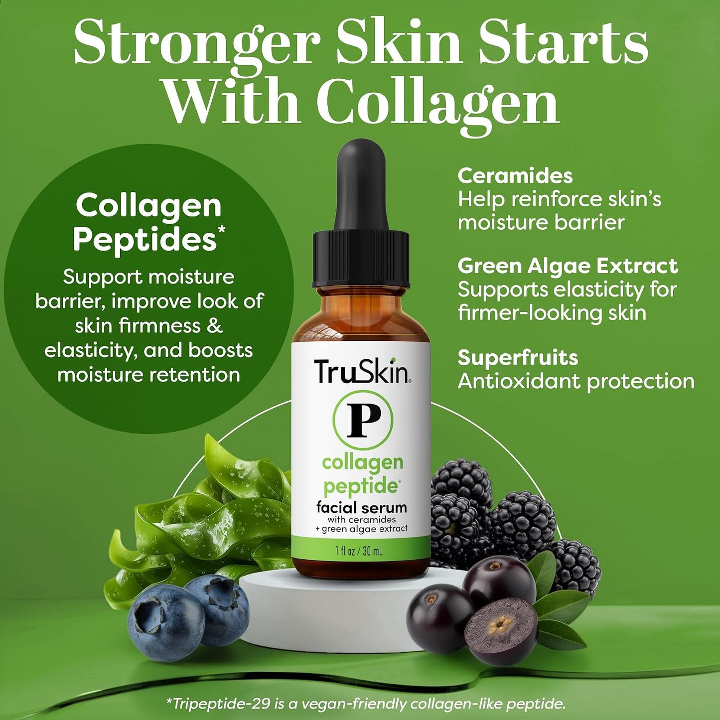 TruSkin Peptide Duo - Collagen Peptide Serum 1 oz with Eye Gel .5 oz