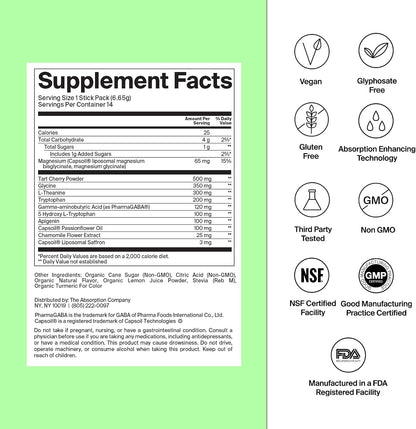 Calm Drink Mix - Supports Cortisol Regulation - Watermelon Lemonade & Electrolyte Powder Packets - Workout Recovery - Mango Lemonade & Sleep Aid Powder - Improve Sleep - Chamomile Lemonade (7 Sticks)