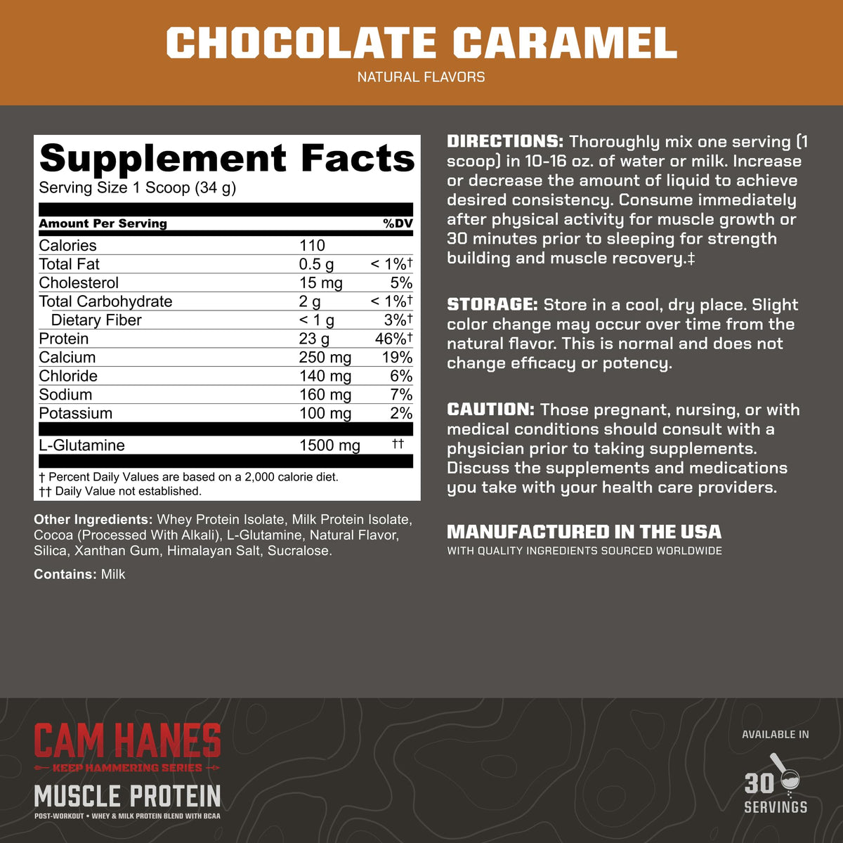 MTN OPS Magnum Protein Powder 23g Protein per Serving Whey Protein Blend with BCAAs Low Sugar Gluten Free 30 Servings Chocolate