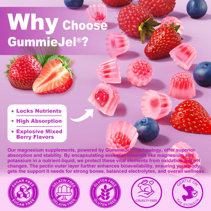 Magnesium Glycinate Gummies for Adults – 400mg Magnesium Complex w/5 Forms of Magnesium (Citrate Malate Taurate Chloride), Ashwagandha, D3 & Zinc – Sugar Free Calm Mood & Muscle Support, Vegan, 60Cts