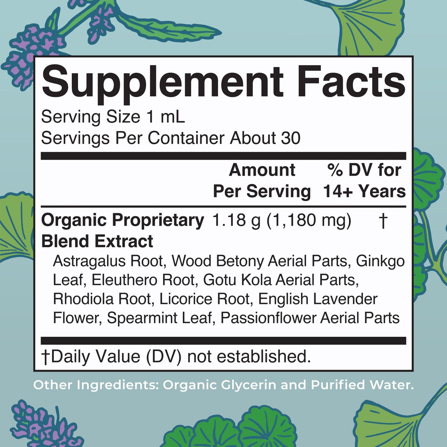 MARYRUTH'S Kids Focus & Attention Drops | USDA Organic Drops | Ginkgo Biloba | Rhodiola Root & Licorice Root | Adaptogenic | Calm | Vegan | Non-GMO | Gluten Free | 30 Servings