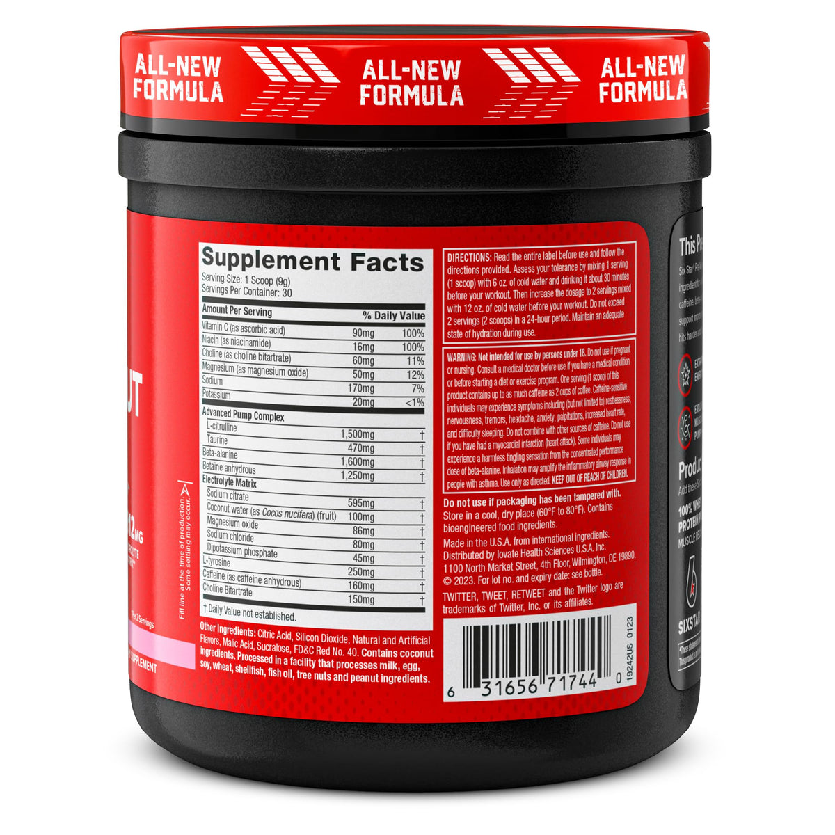 Six Star Pre-Workout Explosion 2.0 Pink Lemonade - Pre-Workout Powder, Explosive Energy