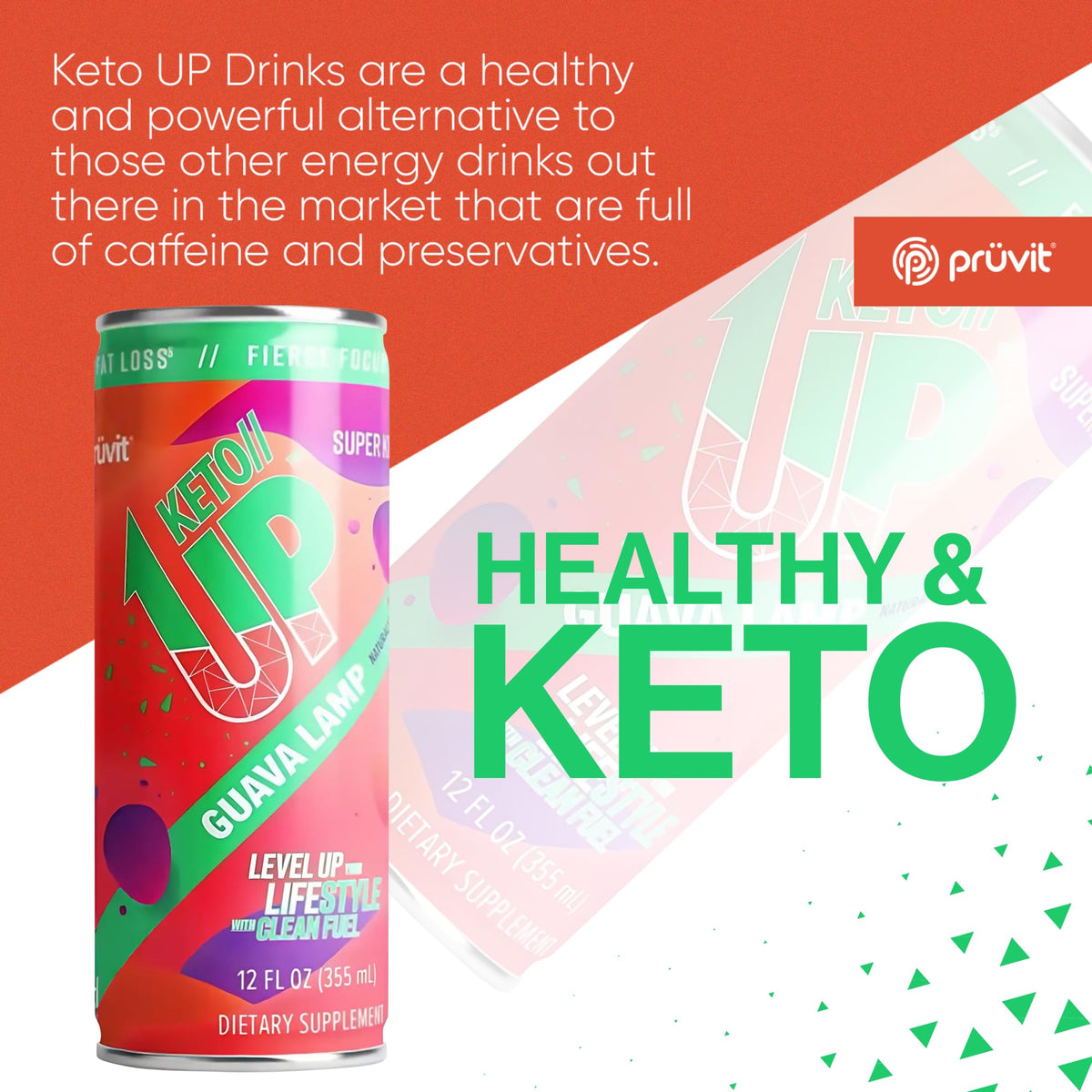 Guava Lamp //Up® Drink – Ready-to-Drink Ketones for Focus for Men and Women