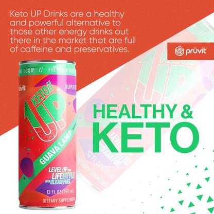 Guava Lamp //Up® Drink – Ready-to-Drink Ketones for Focus for Men and Women