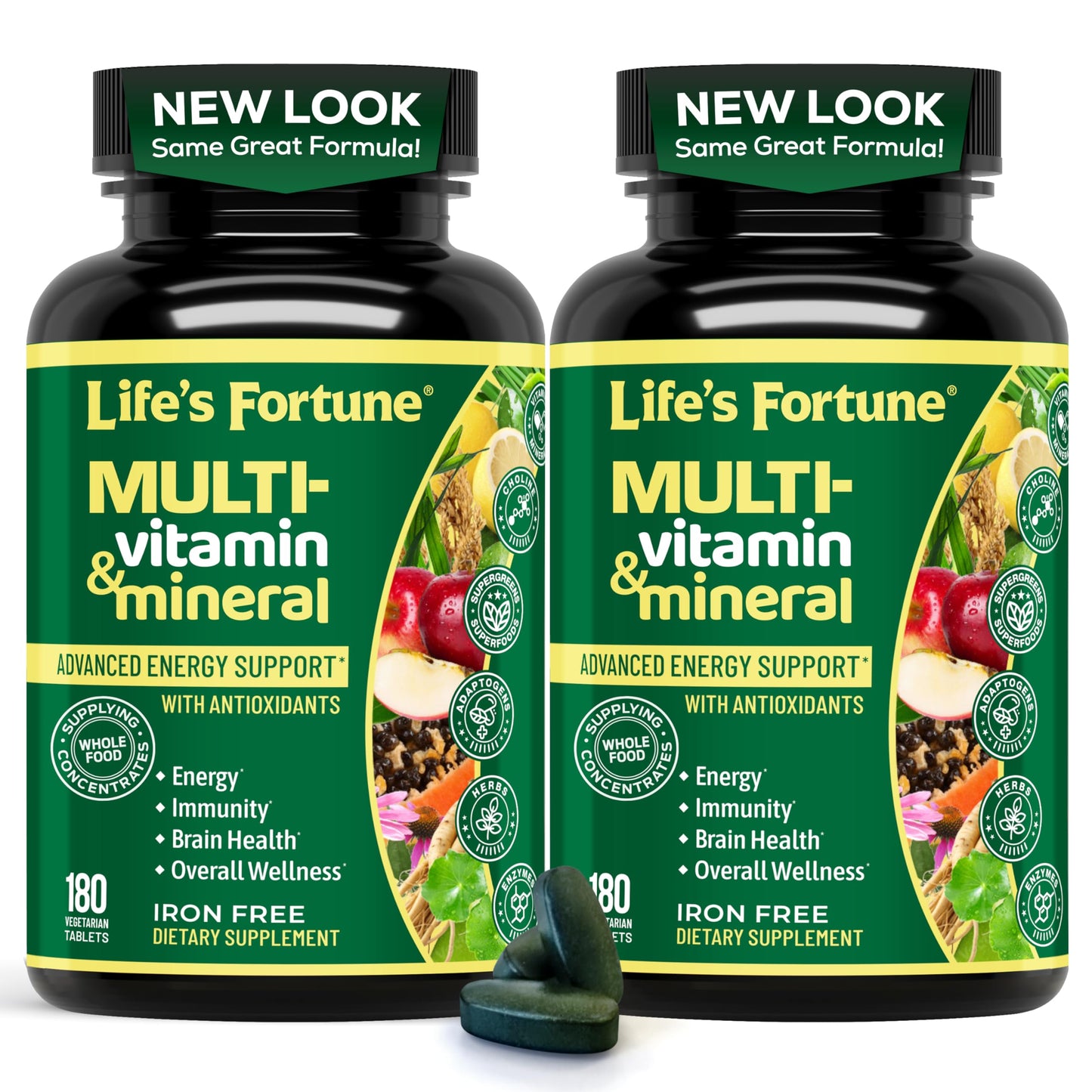 Life’s Fortune Liquid Multivitamin for Adults and Seniors – Fast Absorption Vitamins and Minerals with 90+ Nutrients for Energy and Immune Support – Easy to Digest, Sugar Free, Tropical Flavor, 32 oz