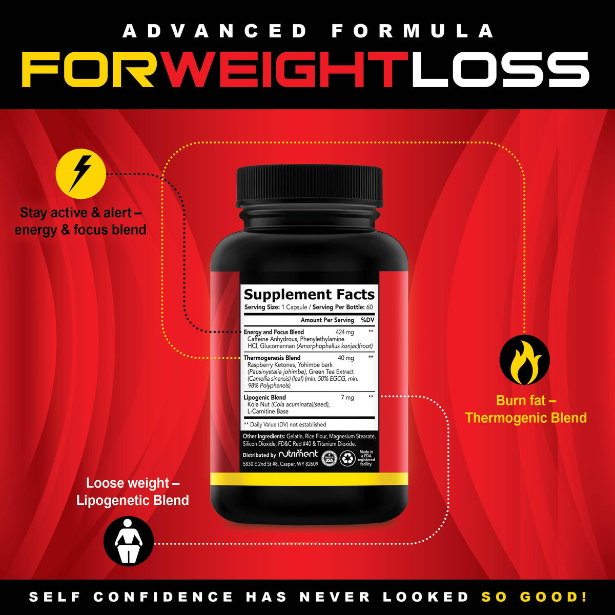 Nutriment Quick Ten - Best Weight Loss Pills - Natural Metabolism Booster