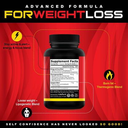 Nutriment Quick Ten - Best Weight Loss Pills - Natural Metabolism Booster
