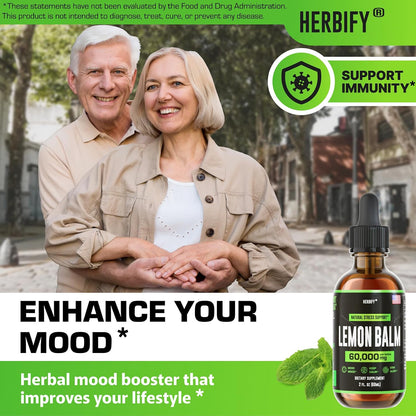 HERBIFY Bundle - Lions Mane Drops & Lemon Balm - Brain and Immune Support