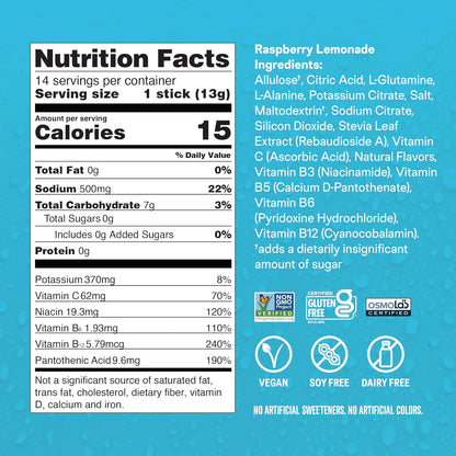 Liquid I.V.® Hydration Multiplier Sugar-Free - Classics - White Peach + Raspberry Lemonade - 2 Pack (14 Servings)