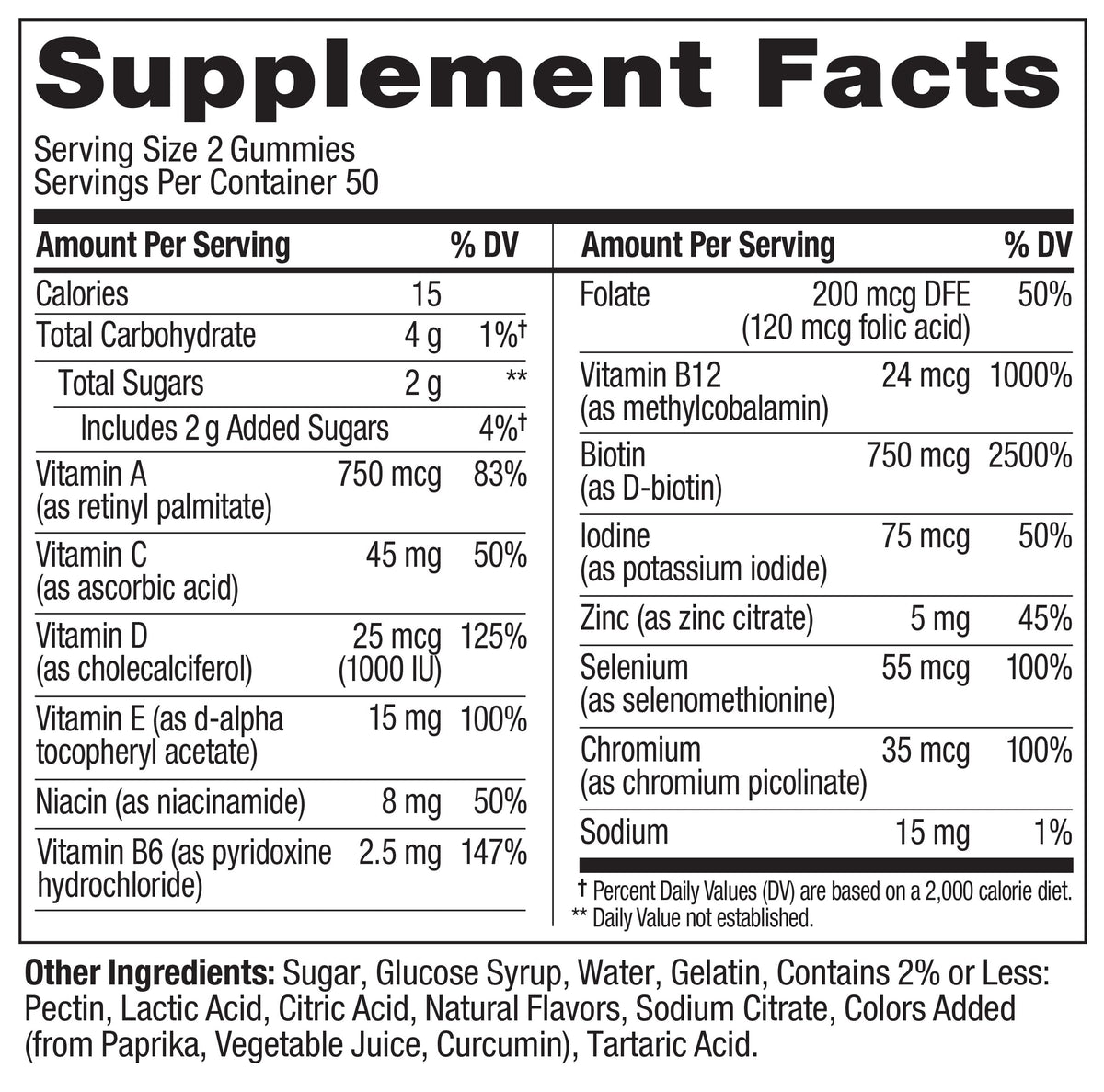 OLLY Teen Girl Multi Gummy, Healthy Skin and Immune Support*- 70 Count