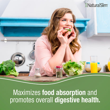 NaturalSlim Helpzymes Digestive Enzymes for Digestion, Bloating, Gas Reli