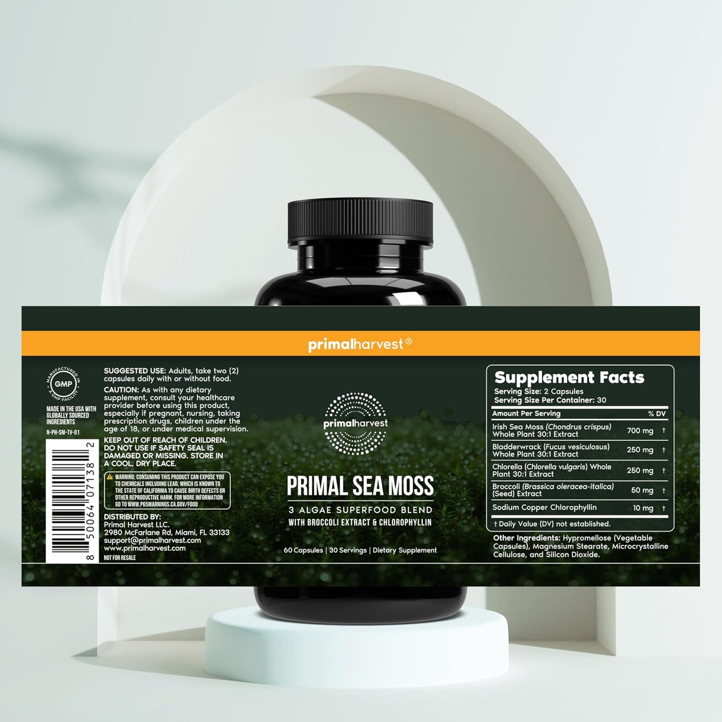 Primal Harvest Sea Moss – Daily Vegan Supplement, Dairy & Soy Free