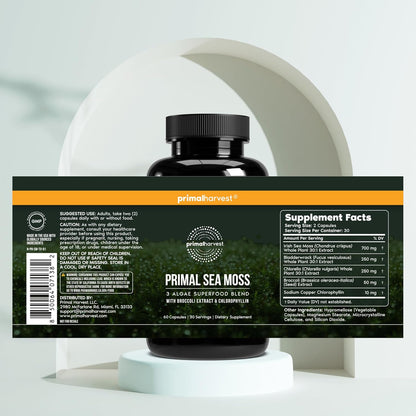 Primal Harvest Sea Moss – Daily Vegan Supplement, Dairy & Soy Free