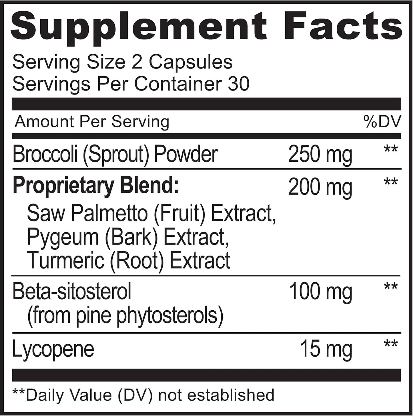 NATURELO Prostate & Urinary Health, Comprehensive Formula with Saw Palmetto, Pygeum, Tumeric, Plant Sterols, Broccoli and Lycopene, 60 Vegetarian Capsules