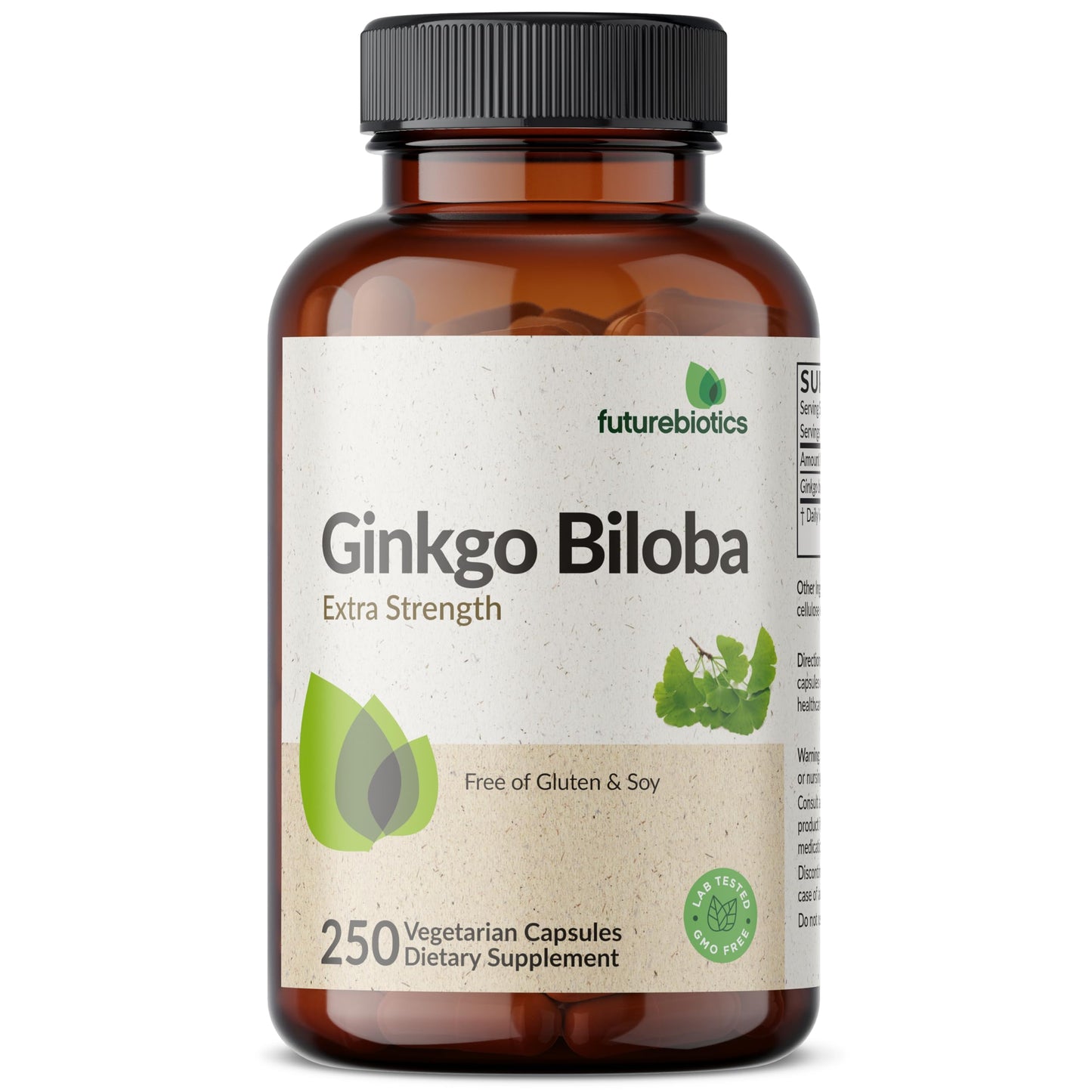 Futurebiotics Ginkgo Biloba Extra Strength Supports Brain Function & Memory Support, 120 Vegetarian Capsules