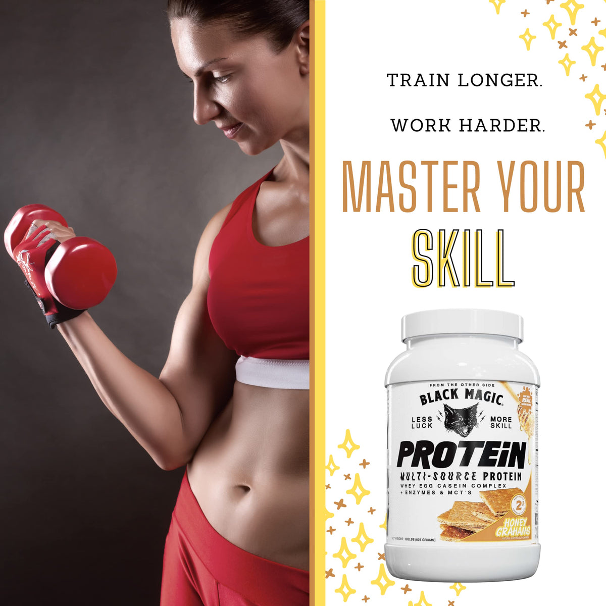 Worldwide Nutrition Bundle, 2 items: Black Magic Multi-Source Protein Powder - Whey