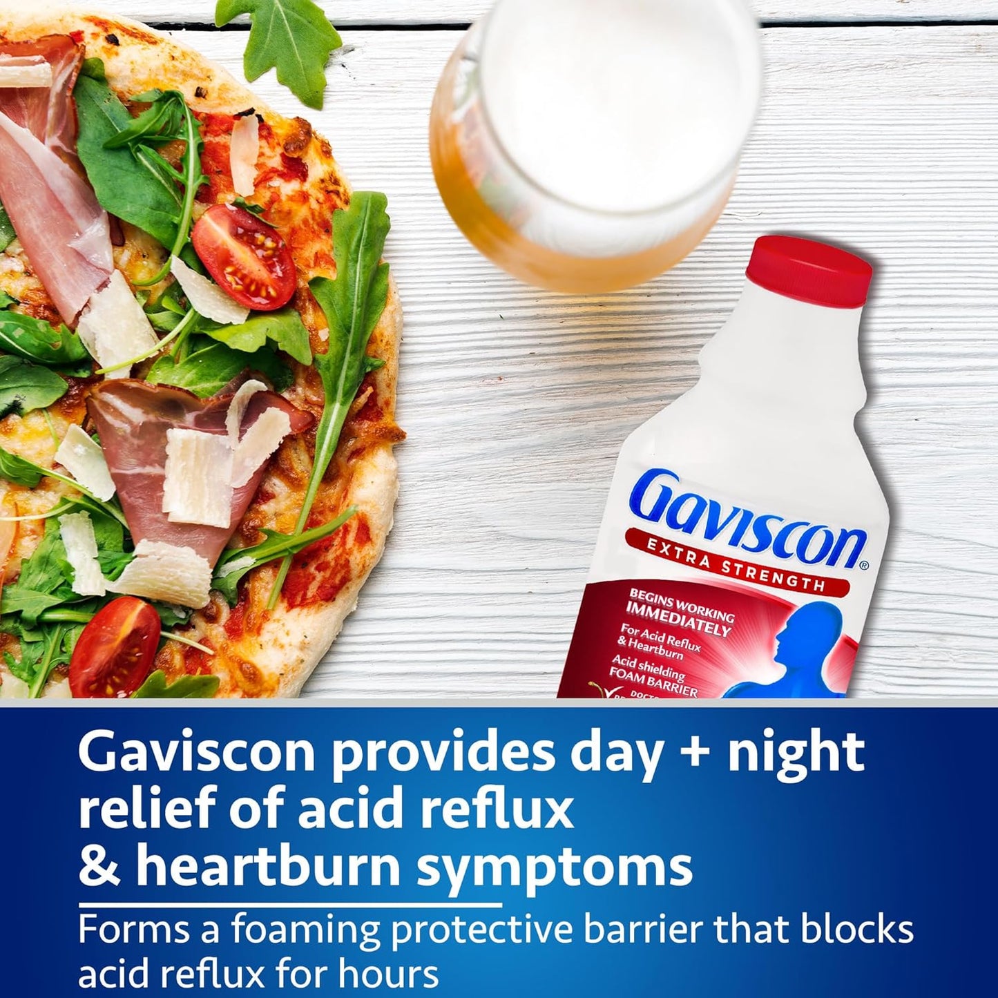 Gaviscon Heartburn Relief, Extra Strength Liquid Fruit 600 ml