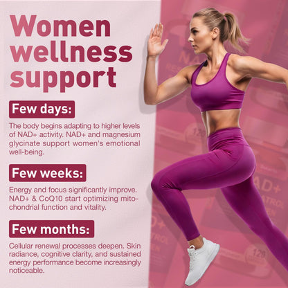 Totaria NAD+ Supplement for Women - NAD Trans-Resveratrol Supplement with Magnesium,CoQ10,PQQ, Ashwagandha,Collagen Peptide - NMN & NMNH Alternative - Cellular Renewal & Energy - 120 Capsules