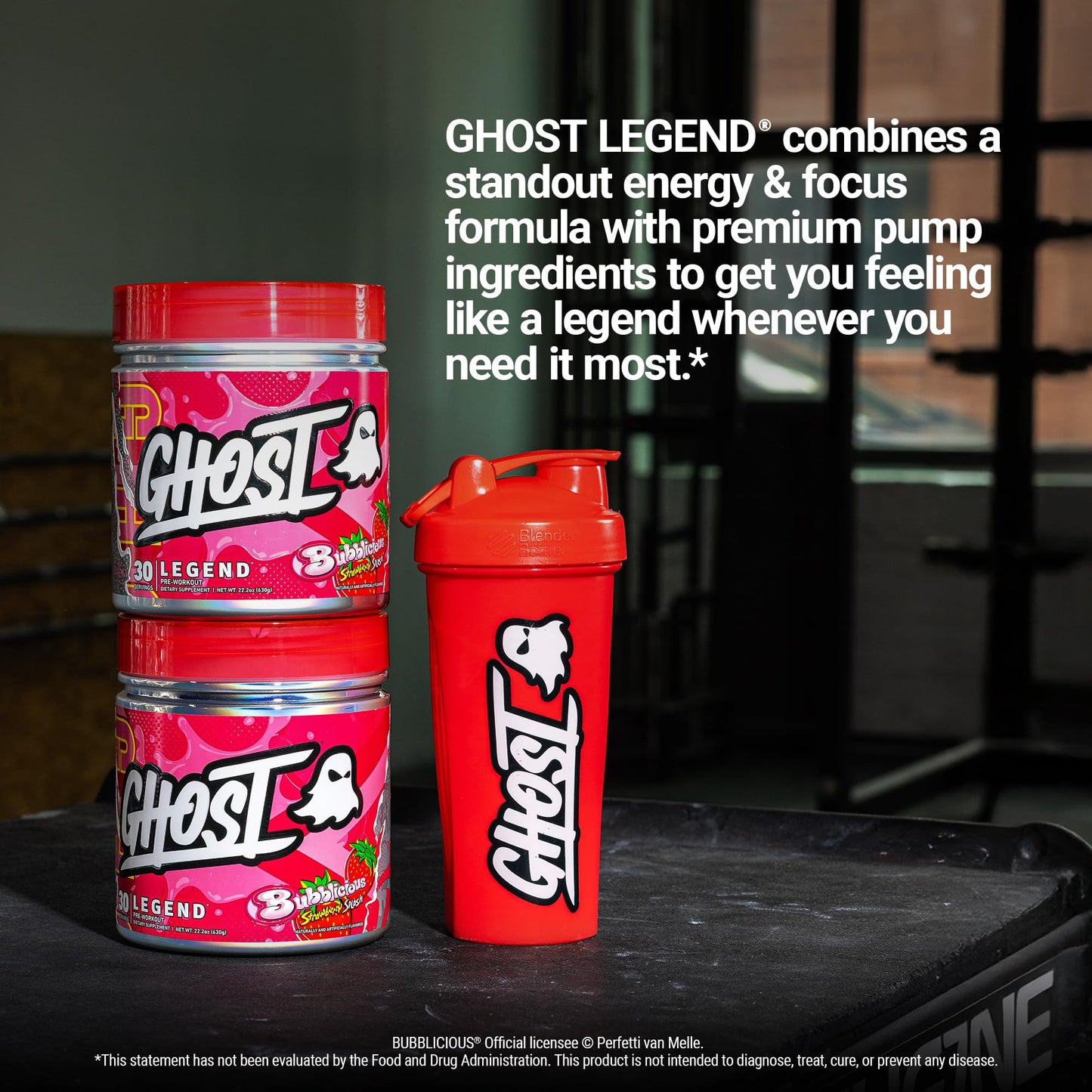 GHOST Legend Pre Workout Powder, Sonic Cherry Limeade - 30 Servings – Pre-Workout for Men & Women with Choline, L-Citrulline, & Beta Alanine for Energy & Focus