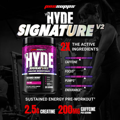 ProSupps Mr. Hyde Signature Pre Workout Powder with Creatine, Beta Alanine & Caffeine - Performance, Energy & Endurance - Clean Fitness & Gym Supplements for Men & Women (Blue Razz, 30 Servings)