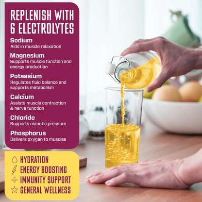 KEY NUTRIENTS Multivitamin Electrolytes Powder No Sugar - Delicious Passion Fruit