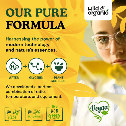 Wild & Organic Dandelion Root Extract Drops - Liver Cleanse Detox - Herbal Dandelion Tincture - Liver Support Supplement - Add to Tea - Vegan, Sugar & Alcohol-Free Liquid Drops - 4 fl oz