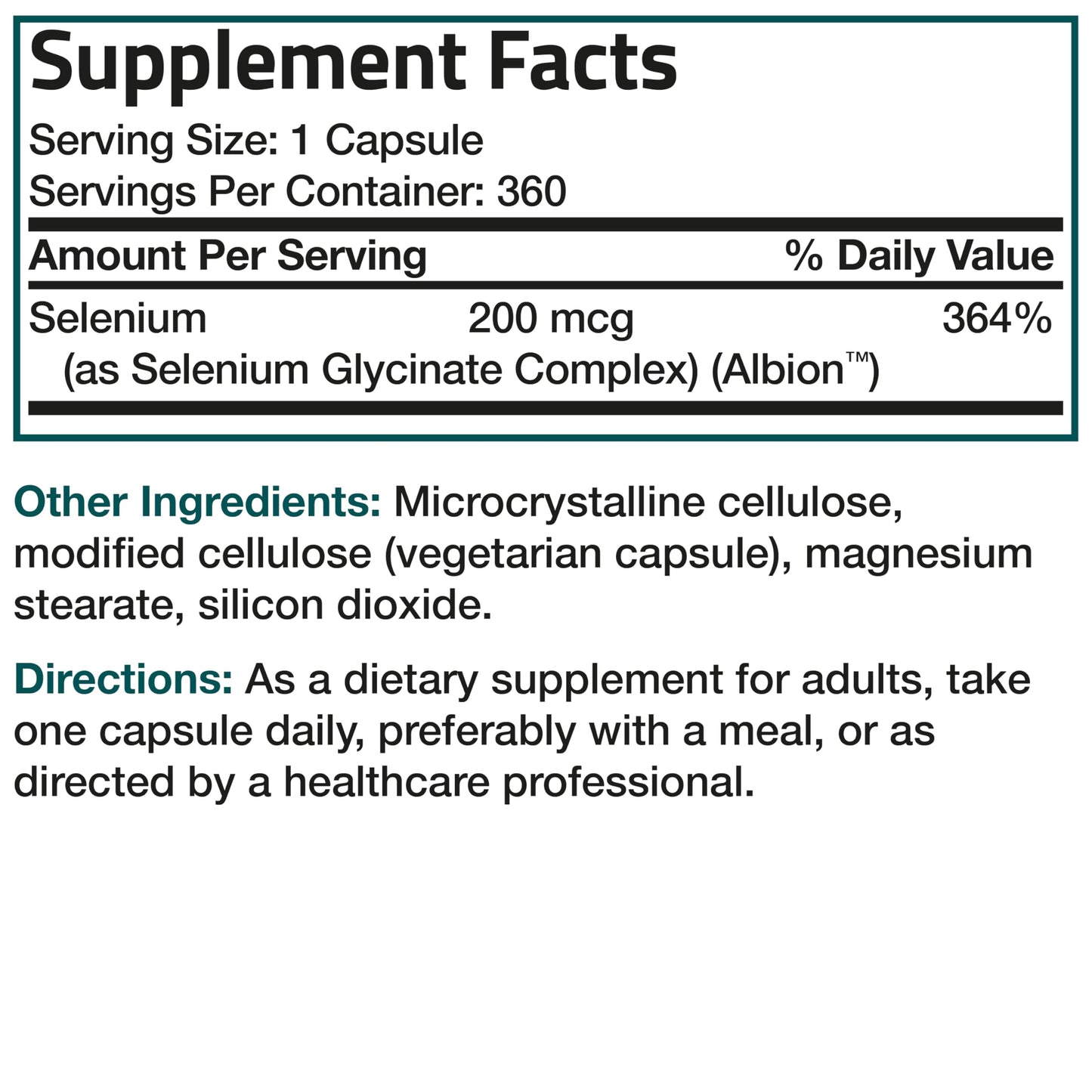 Bronson Selenium 200 mcg Albion Chelated Amino Acid Complex, 250 Capsules | Yeast-Free Essential Trace Mineral, Immune, Prostate & Metabolism Support, Vegetarian, Non-GMO, Gluten-Free & Soy-Free