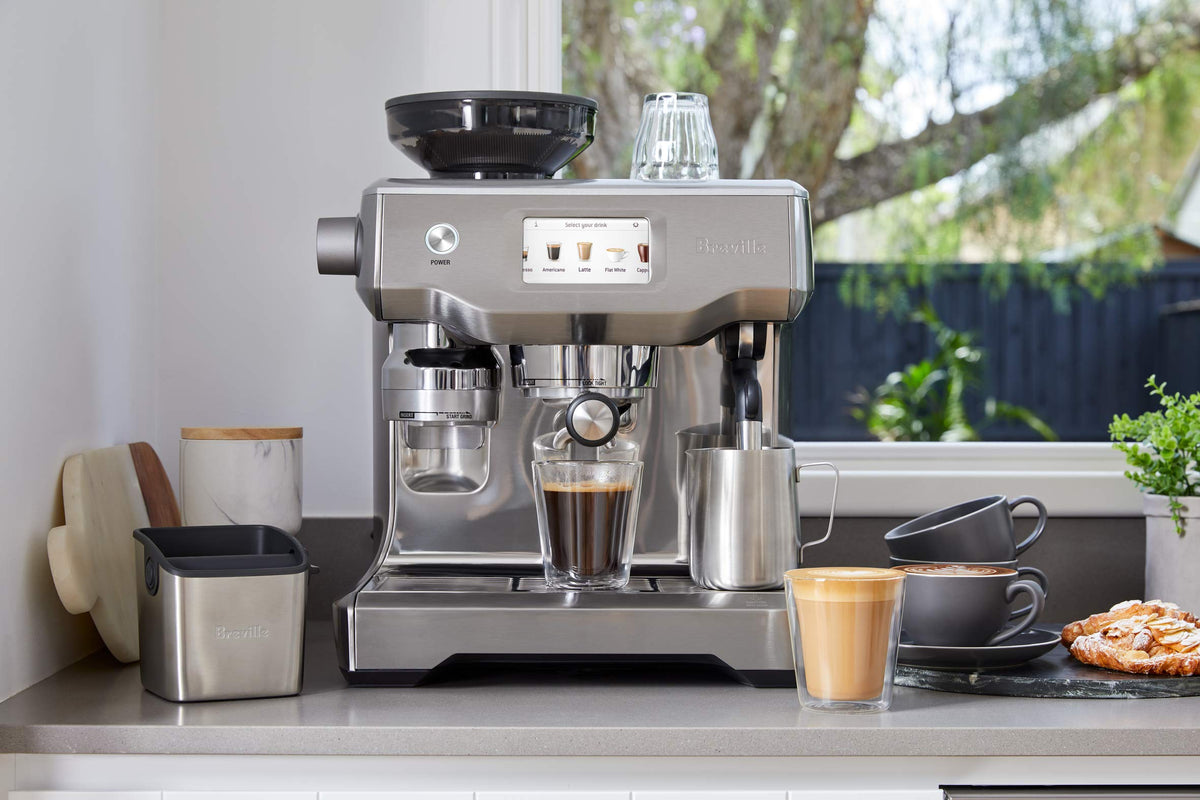 Breville BES880BSS Barista Touch Espresso Machine, Brushed Stainless Steel
