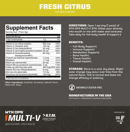 MTN OPS Multi-V Daily Multivitamin for Men & Women, 90 Capsules