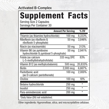 Equilife - Activated B Complex (60 ct.), Full Spectrum Magnesium (180 ct.), Daily Activated Multi-Vitamin (30 Servings)