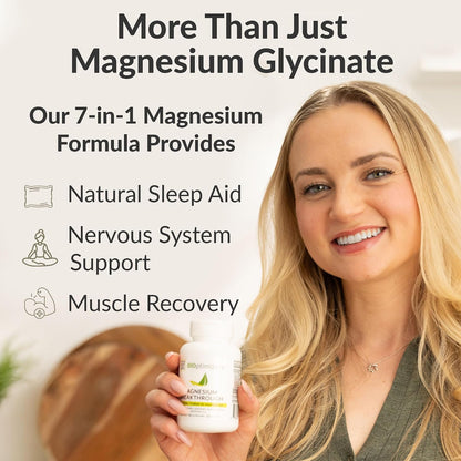 Magnesium Breakthrough Supplement 4.0 - Has 7 Forms of Magnesium: Glycinate, Malate, Citrate, and More - Natural Sleep and Brain Supplement - 90 Capsules