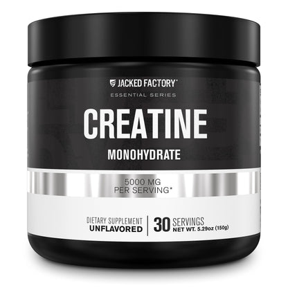 Jacked Factory Creatine Monohydrate Powder 150g - Creatine Supplement for Muscle 