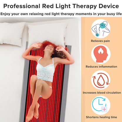 Near Infrared Light Therapy Blanket for Full Body, 1370pcs 660nm & 850nm LED Light Therapy Device