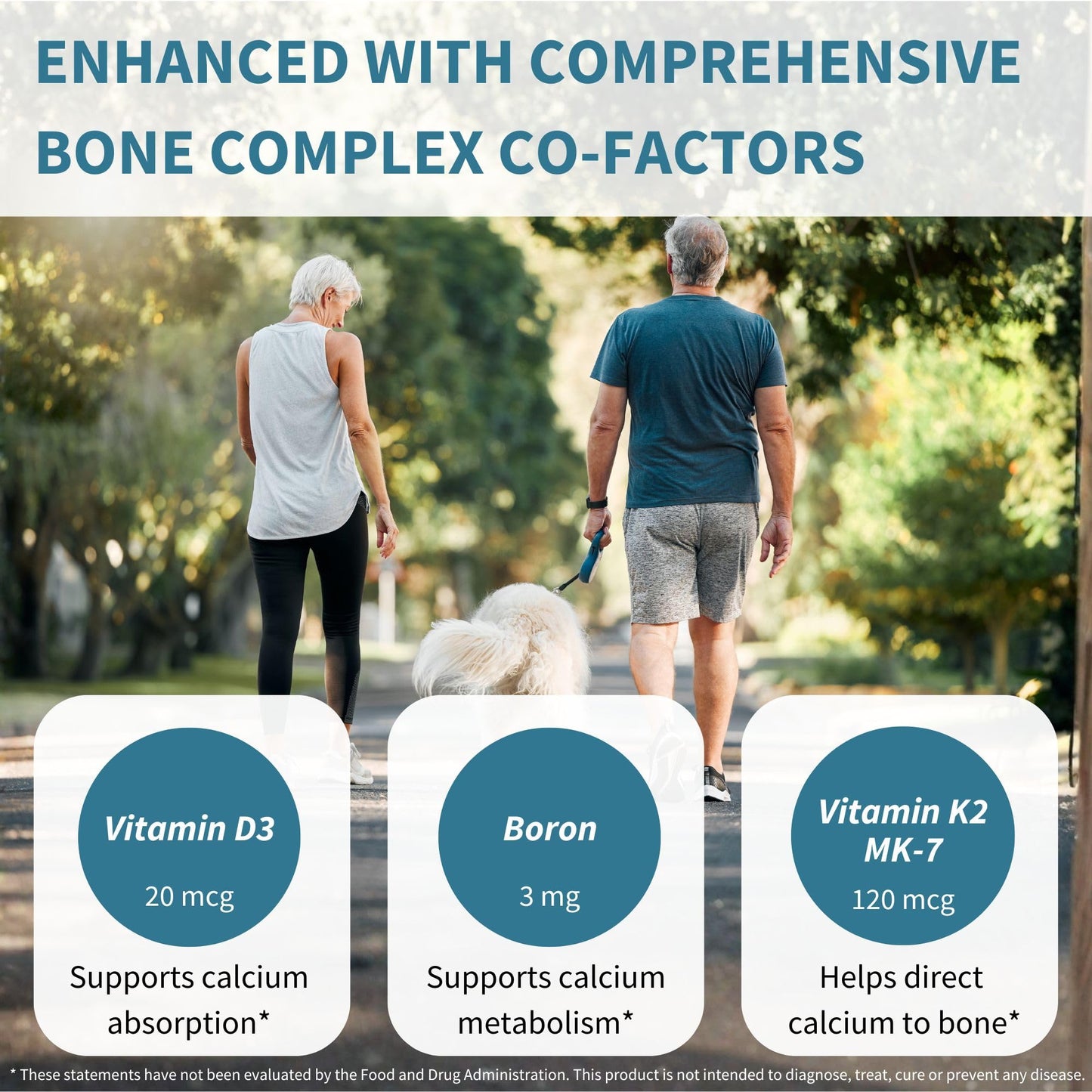 Igennus Red Algae Calcium Magnesium Complex, Comprehensive Bone Support with K2, D3 & Boron, High Absorption Minerals, Vegan & Plant Based, Non-GMO, 60 Tablets