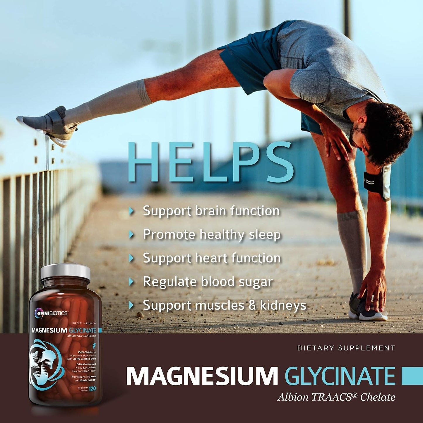 OmniBiotics The Stress Relief & Energy Support Care Package - OmniBiotics Certified Organic Ashwagandha + Magnesium Glycinate for Daily Support