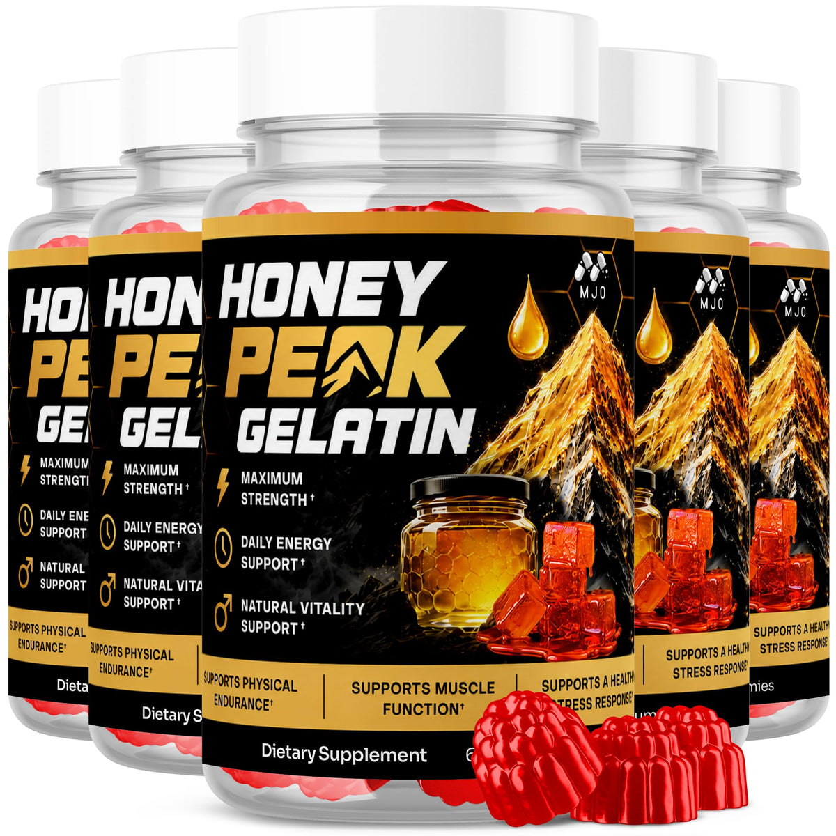 Honey Peak Gelatin Gummies for Men, Honey Peak Gelatin for Men 60 Gummies