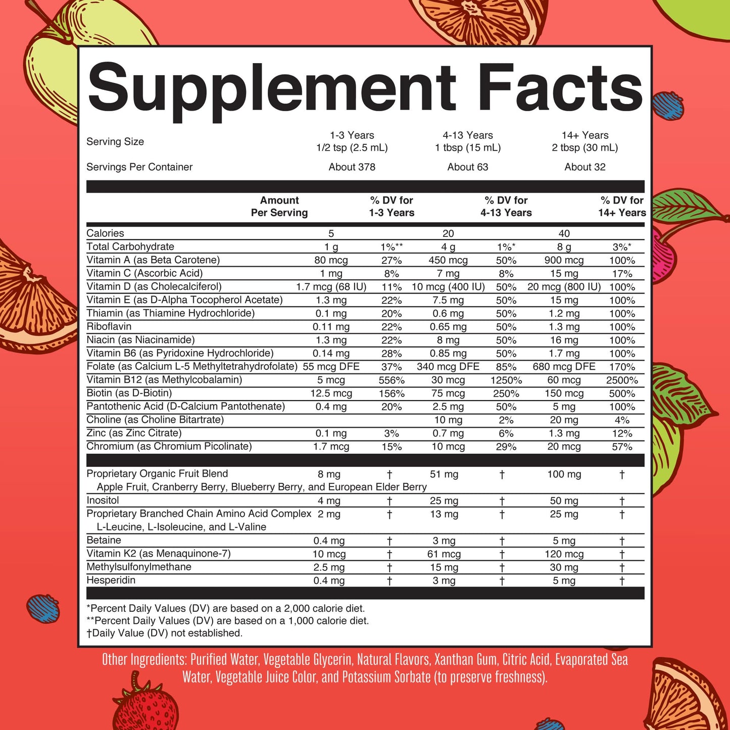 MaryRuth's Liquid Morning Multivitamin Essentials+ | Vitamin A C D E B6 B12 Biotin Zinc | Mens Womens Multivitamin | Immune Support | Beauty | Sugar Free | Vitamins for Ages 1+ | Vegan | 32 Fl Oz