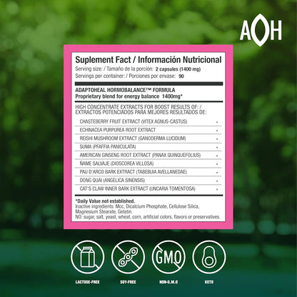 ADAPTOHEAL Hormobalance Hormone Balance for Women (180 Capsules)