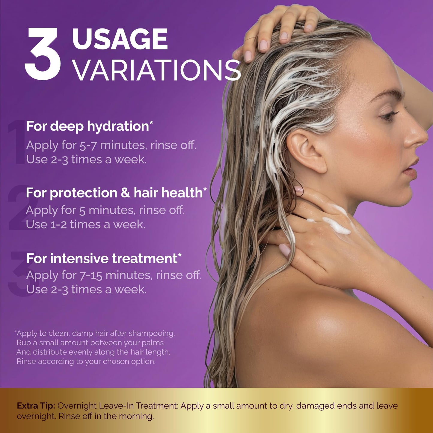 Hydrating Hair Mask - Deep Conditioning Treatment for Dry, Frizzy & Damaged Hair - Keratin Mask with Coconut & Argan Oils, Collagen & Wheat Protein - Smooths, Softens & Controls Frizz, Curl-Safe, 10oz