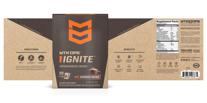 MTN OPS Hot Ignite Focus & Energy Coffee, Mountain Mocha