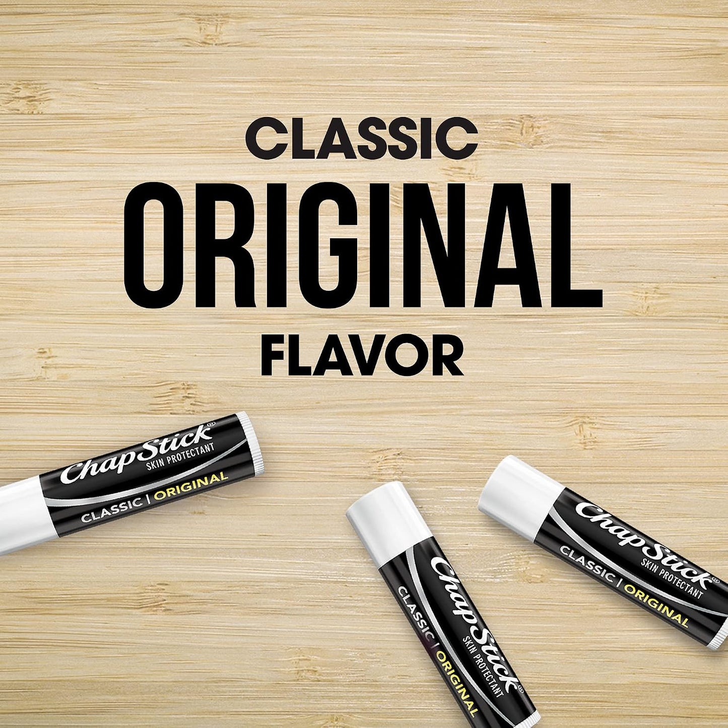 ChapStick Bulk Lip Balm, Classic Original 12-Count – Lip Moisturizer for Dry Lips, 0.15 Oz Ea