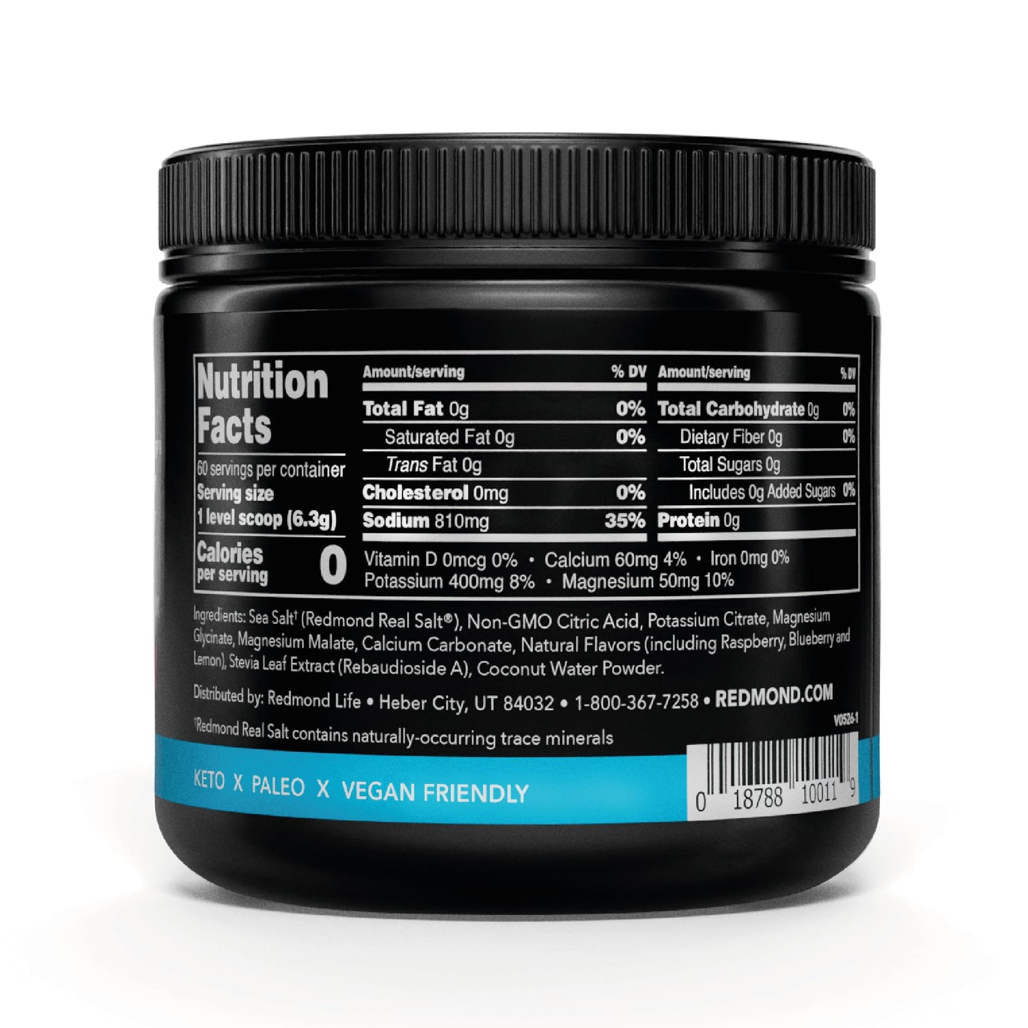 REDMOND Re-Lyte Sugar Free Electrolyte Powder Mix (Strawberry Lemonade) | Zero Sugar Electrolytes, Hydration Powder
