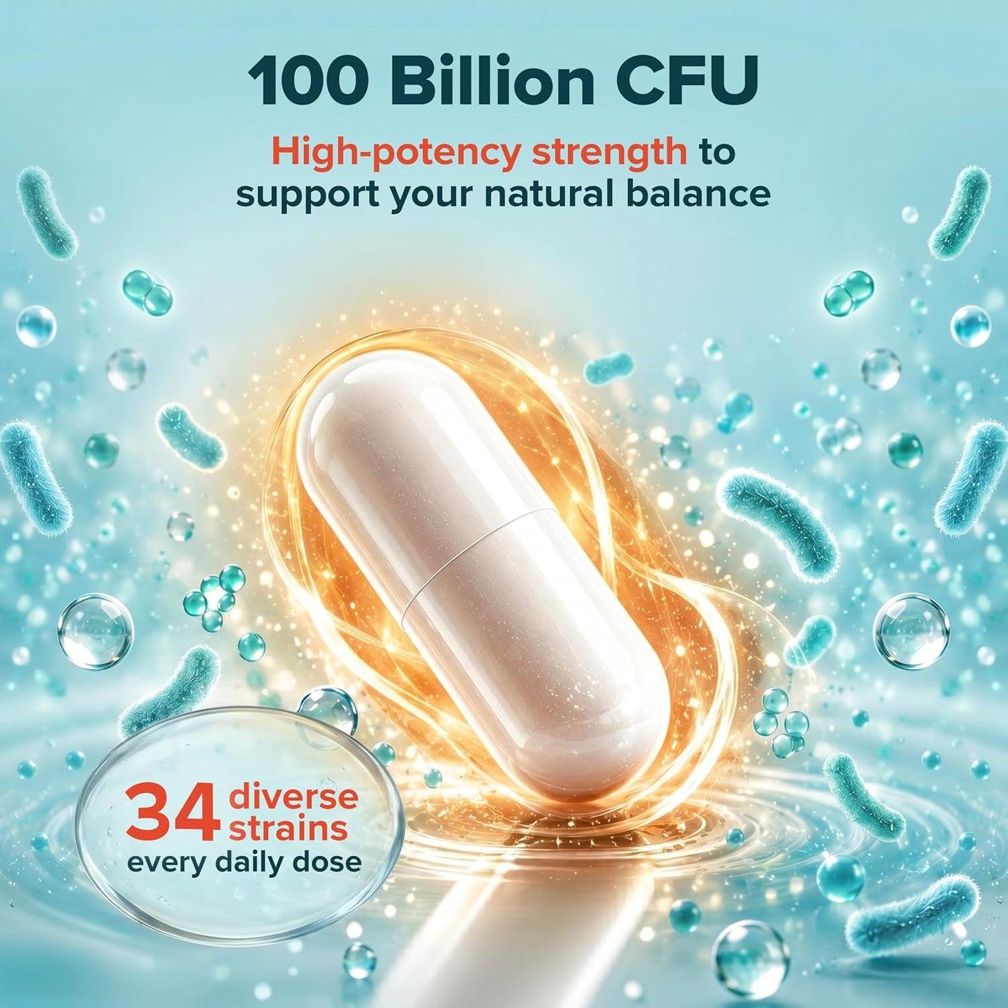 Wholesome Wellness Organic Raw Probiotics 100 Billion CFU, Dr Formulated for Women and Men, Complete Adult Supplement with Prebiotics and Digestive Enzymes; 30 Capsules, Shelf Stable