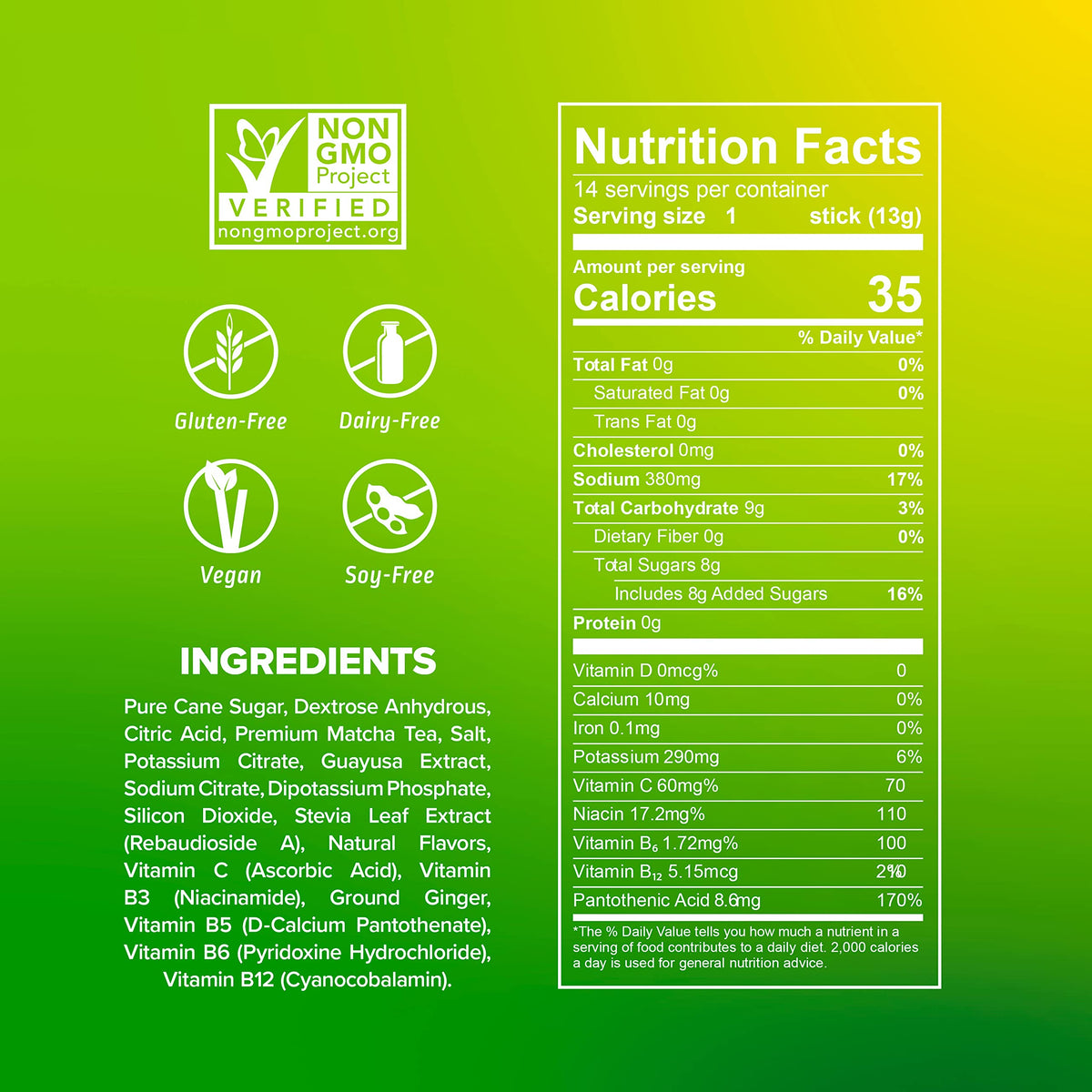 Liquid I.V. Hydration + Energy Multiplier - Lemon Ginger - Hydration Powder Packets