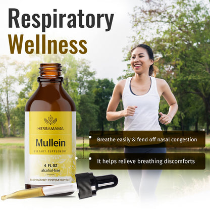 Mullein Leaf Tincture - Lung Cleanse - Vegan Mullein Drops - Lung Detox