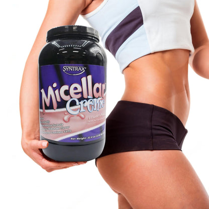 Syntrax Bundle: Micellar Créme Strawberry Protein Powder - 2lbs of Kosher and Halal