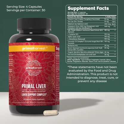 Primal Harvest Liver – Daily Supplement, Gluten & Soy Free