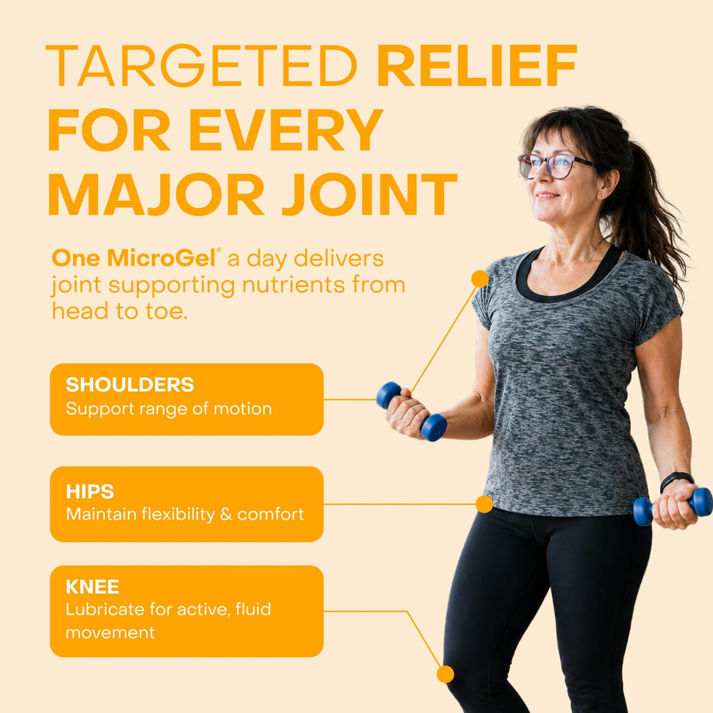 Healthycell Joint Health & Mobility Daily Liquid Supplement - 30 Gel Packs | Joint Support Supplement, Inflammation Response, Cartilage & Flexibility with Curcumin, Glucosamine & Chondroitin