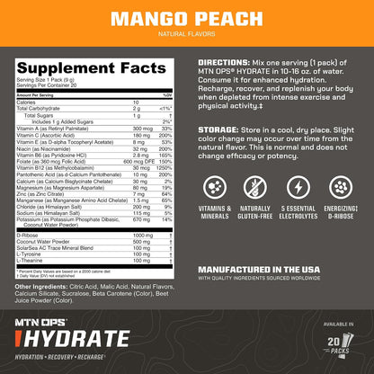 MTN OPS Hydrate Rainbow Sherbet + Mango Peach Bundle